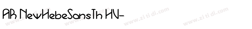 AR NewHebeSansTh HV字体转换